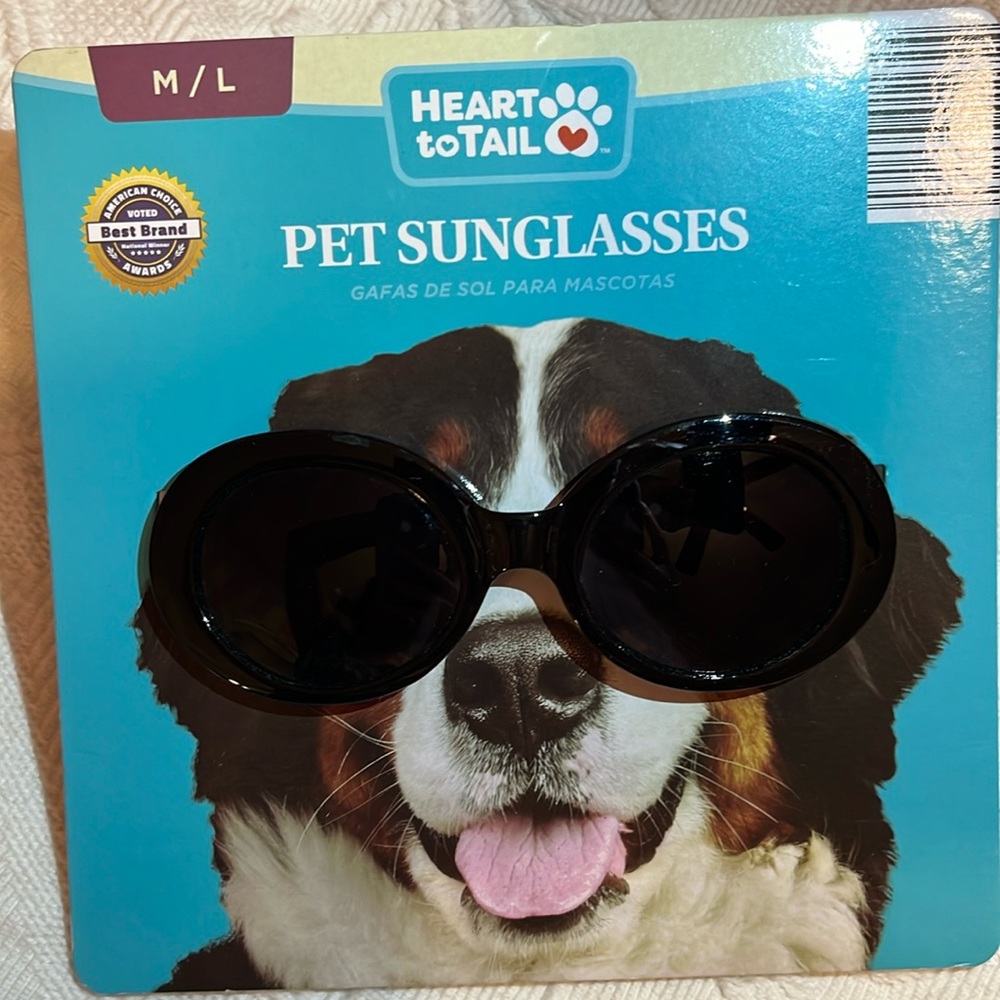 Pet Summer Sunglasses Size M/L Black